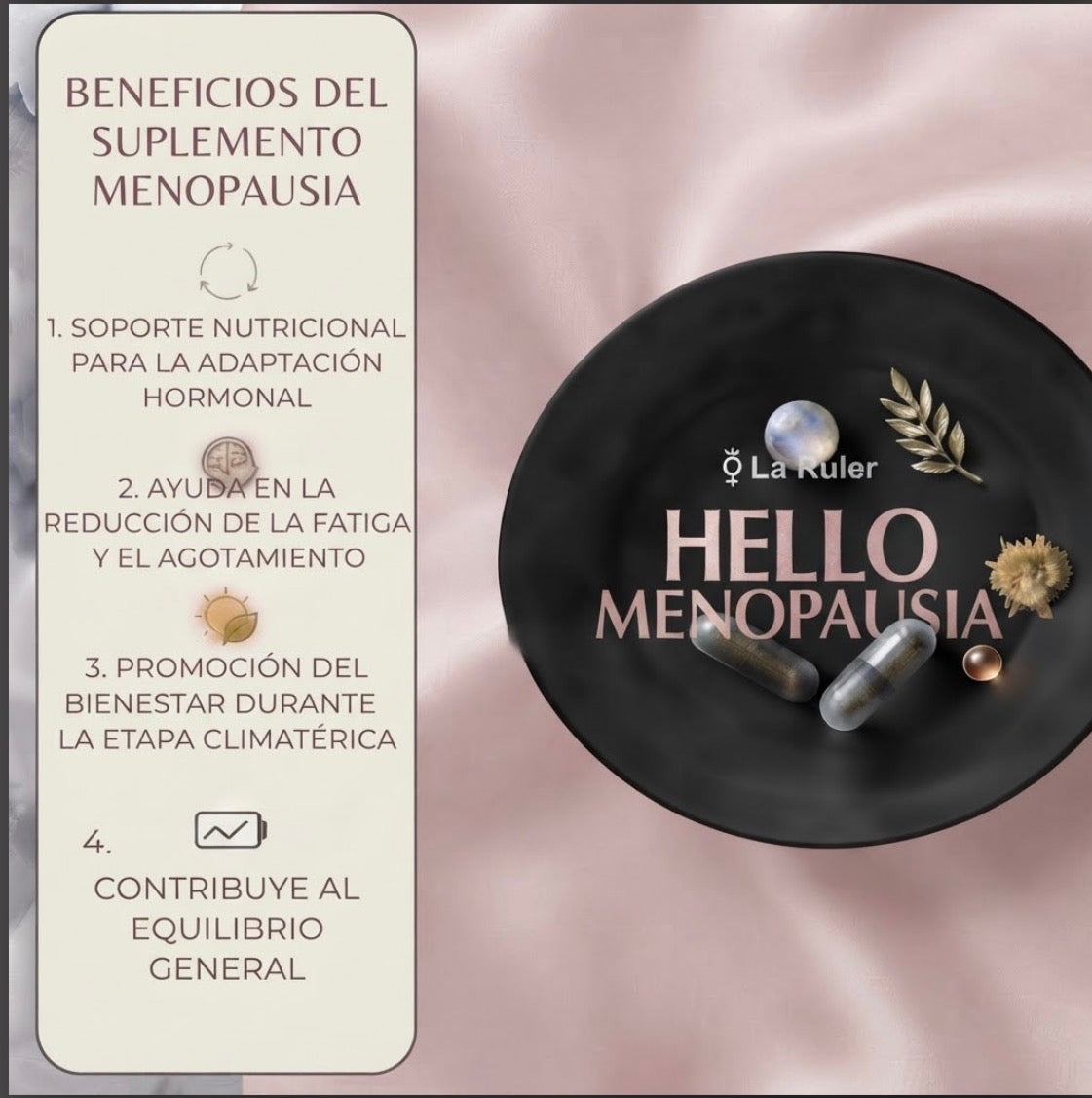 Suplemento Hello Menopausia Ashwagandha Magnesio 60 Cap